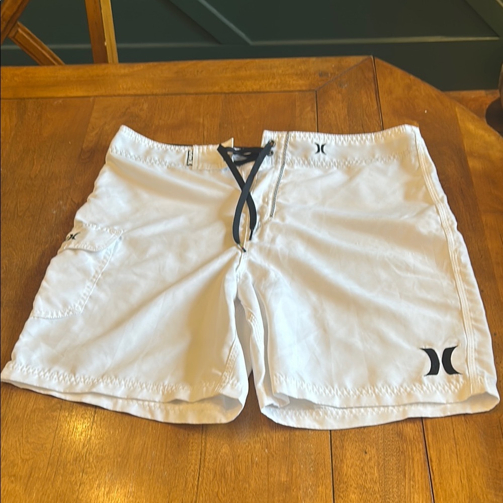 Hurley Men's White Swim Shorts